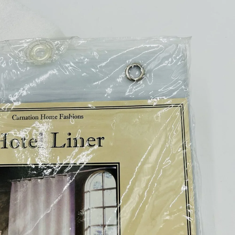 Carnation Home Fashions Hotel Quality Vinyl Shower Curtain Liner 72
